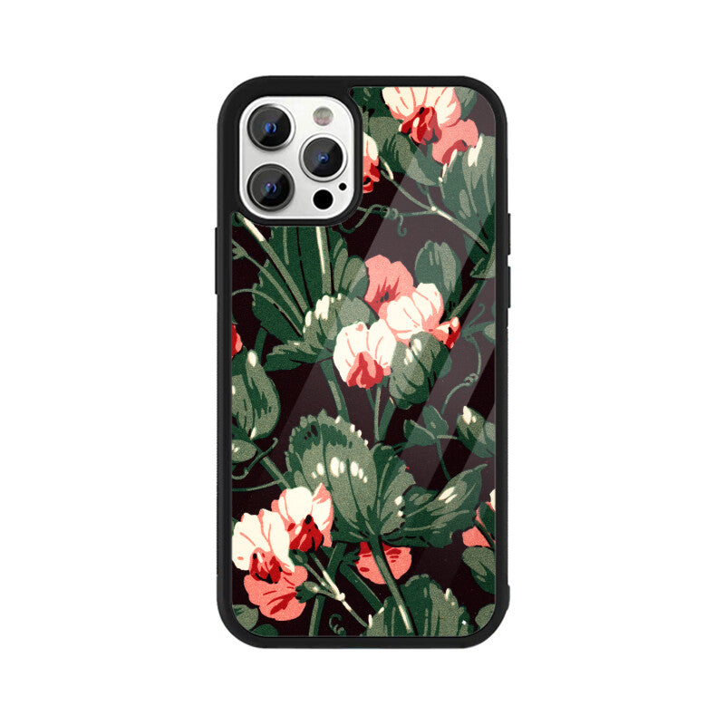 Crimson Harmony | Glass iPhone Case