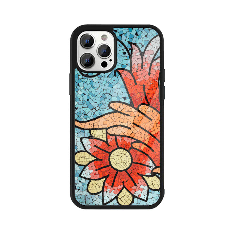 Mosaic Bloom | Glass iPhone Case