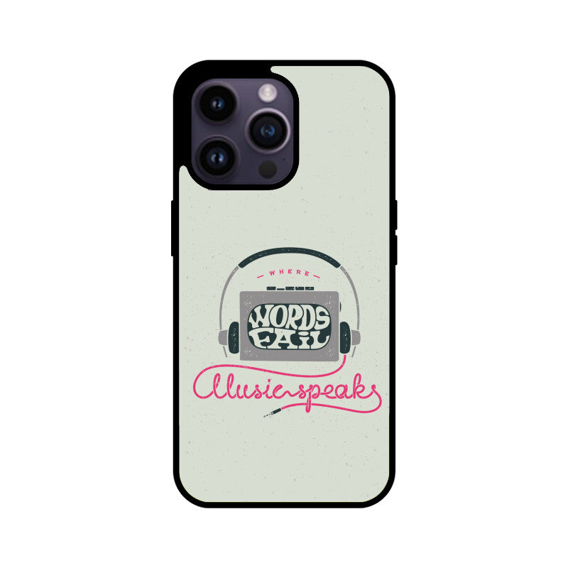 Music Speaks | Glass iPhone Case