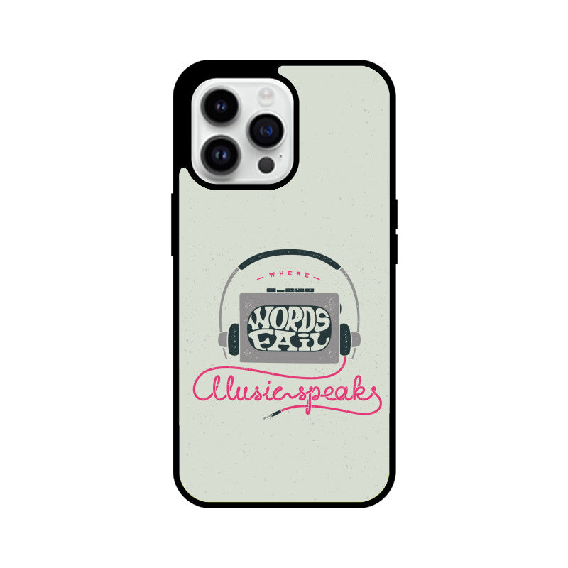 Music Speaks | Glass iPhone Case