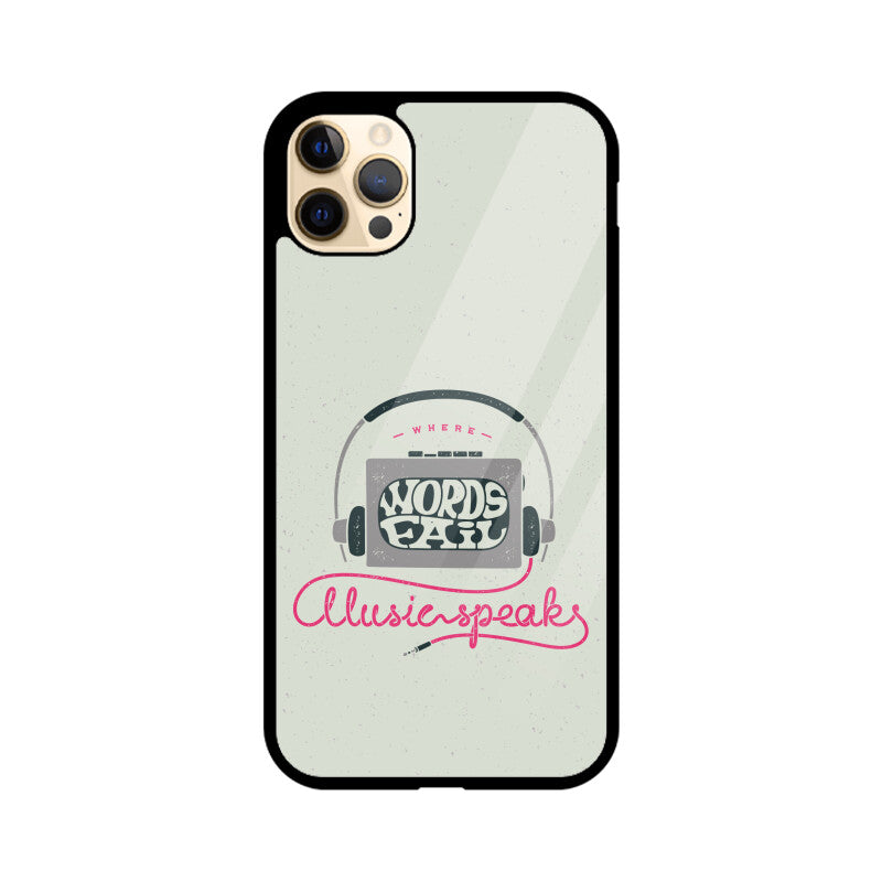 Music Speaks | Glass iPhone Case