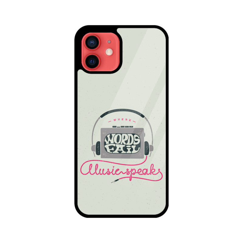 Music Speaks | Glass iPhone Case