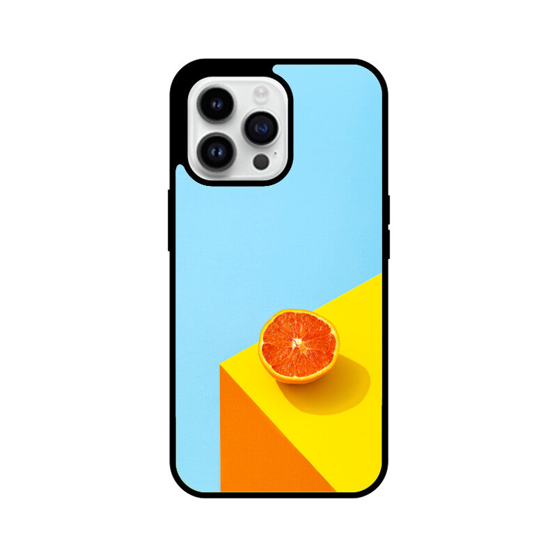 Orange Sky Corner | Glass iPhone Case