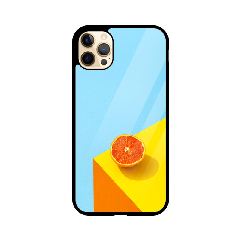 Orange Sky Corner | Glass iPhone Case