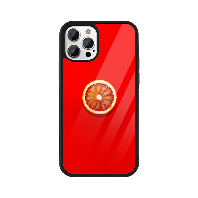 Crimson Citrus | Glass iPhone Case