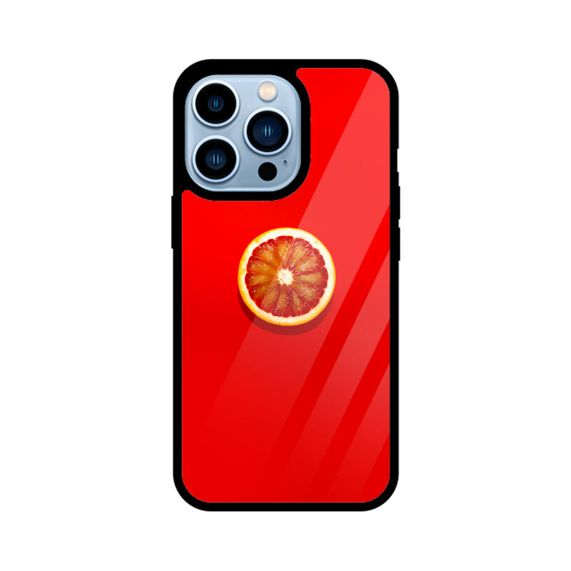 Crimson Citrus | Glass iPhone Case
