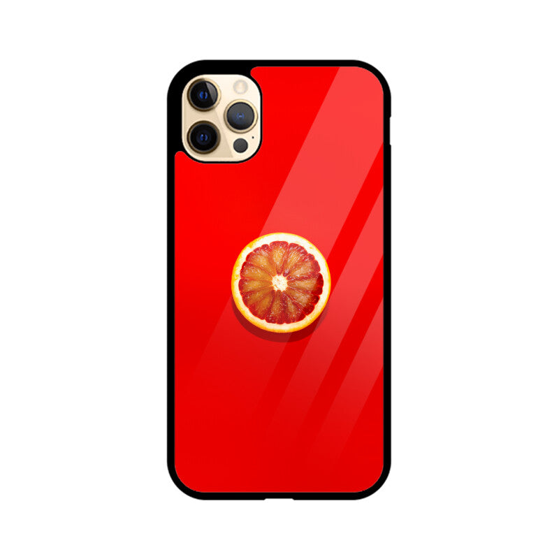 Crimson Citrus | Glass iPhone Case