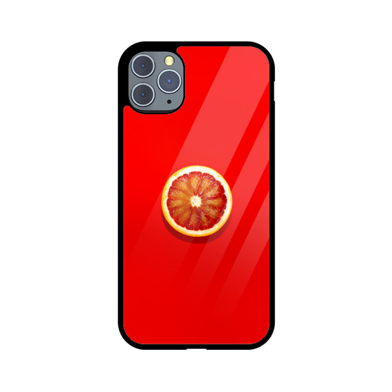 Crimson Citrus | Glass iPhone Case