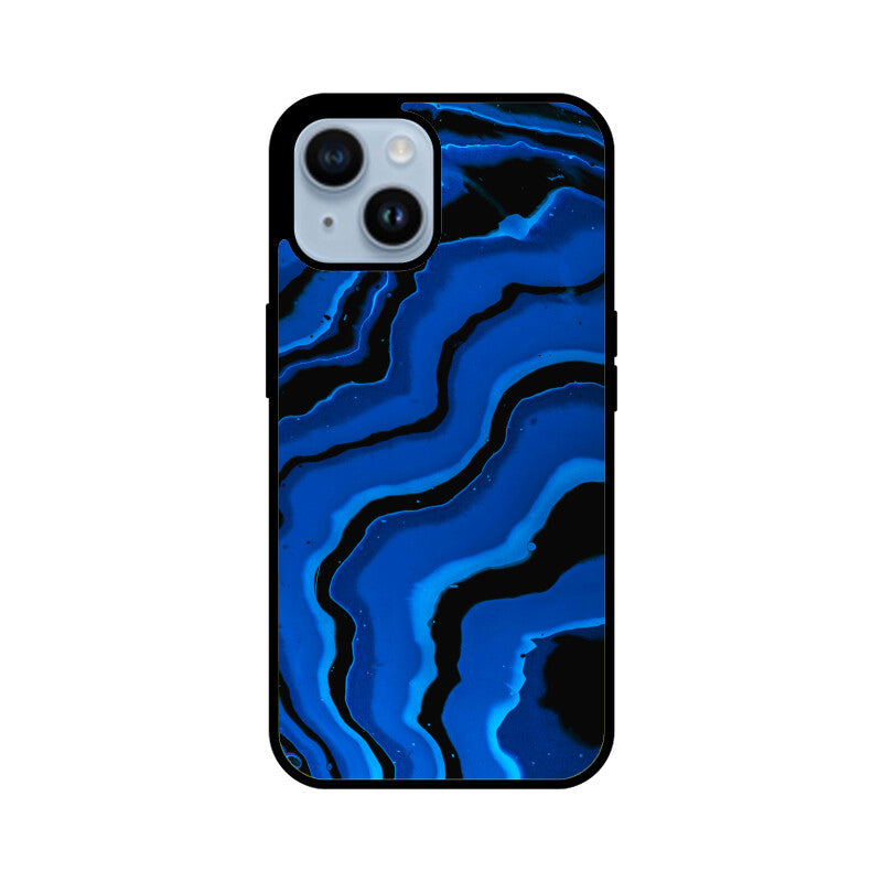 Electric Azure Currents | Glass iPhone Case