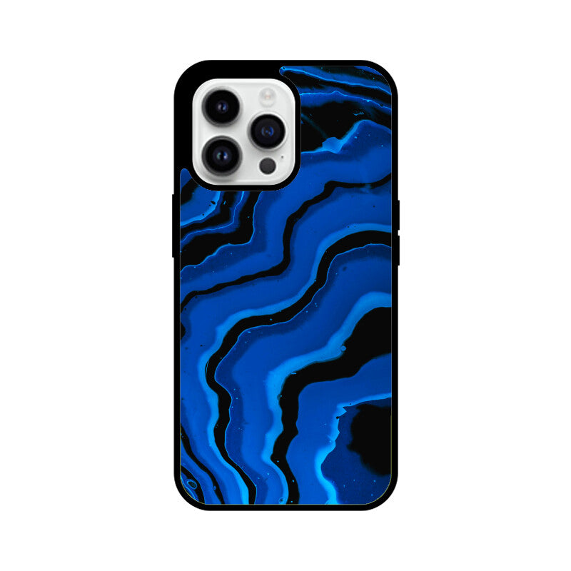 Electric Azure Currents | Glass iPhone Case