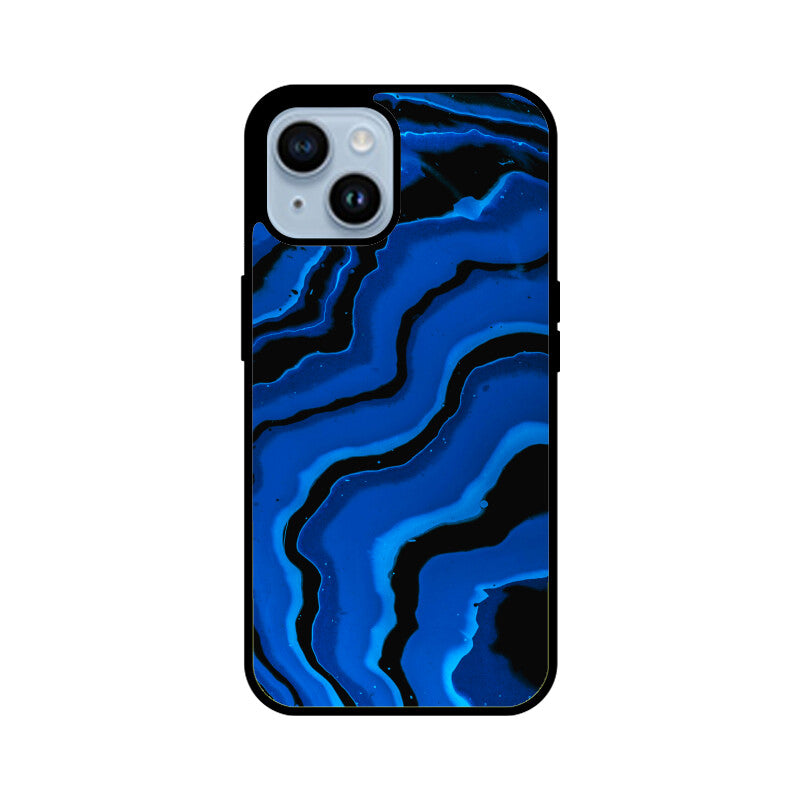 Electric Azure Currents | Glass iPhone Case