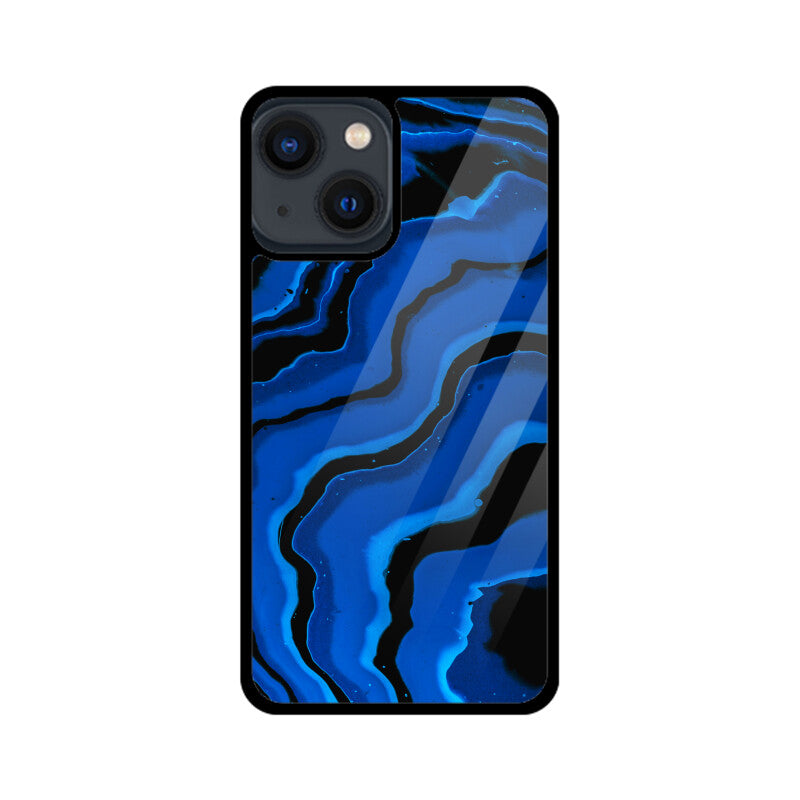 Electric Azure Currents | Glass iPhone Case