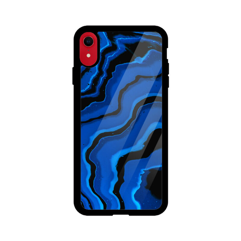 Electric Azure Currents | Glass iPhone Case