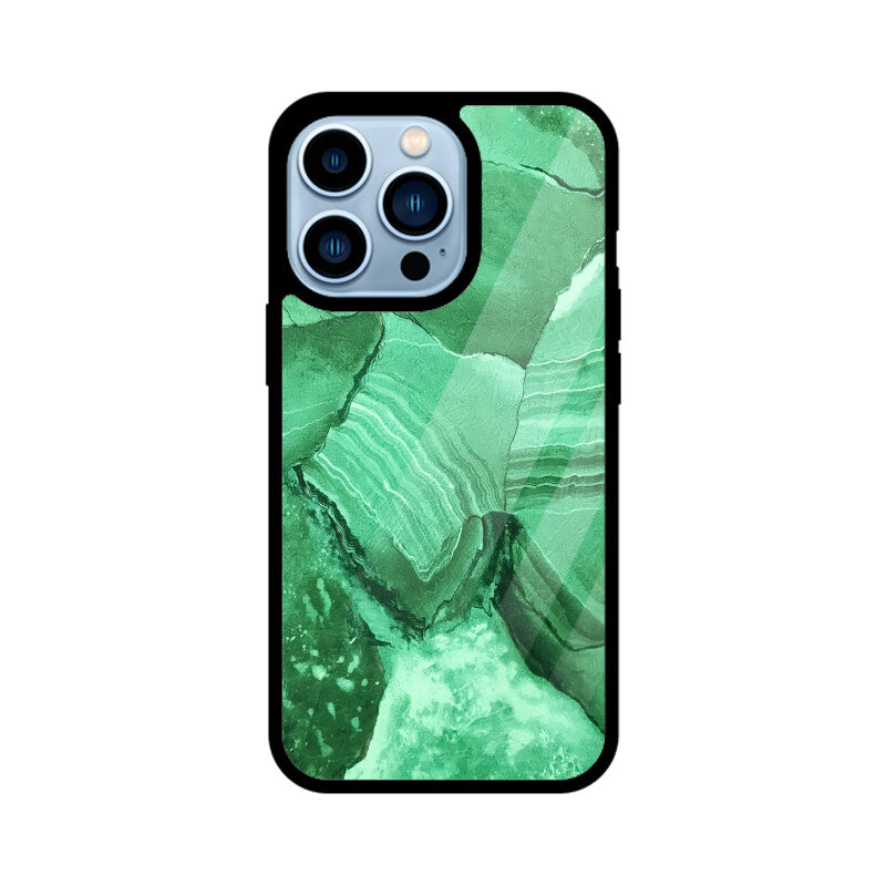 Jade Fracture | Glass iPhone Case