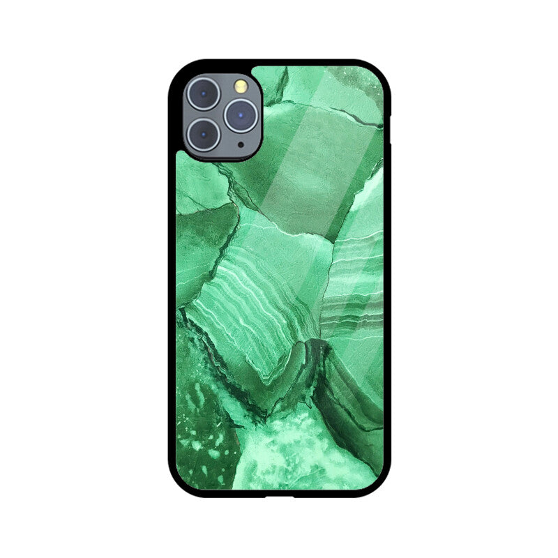 Jade Fracture | Glass iPhone Case