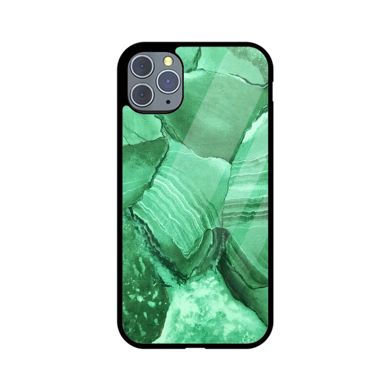 Jade Fracture | Glass iPhone Case