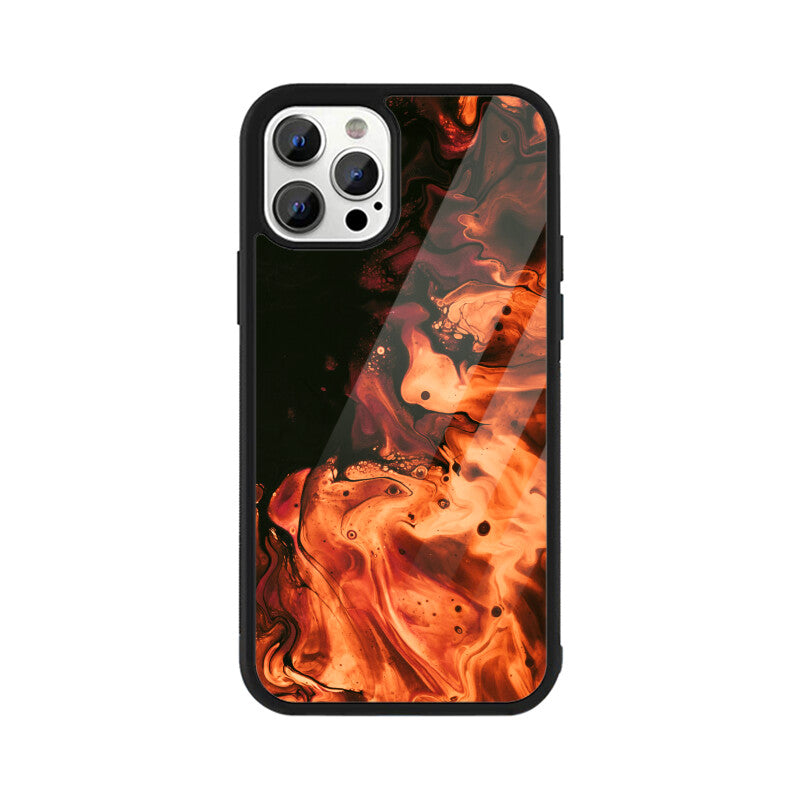 Strokes of Fire | Glass iPhone Case