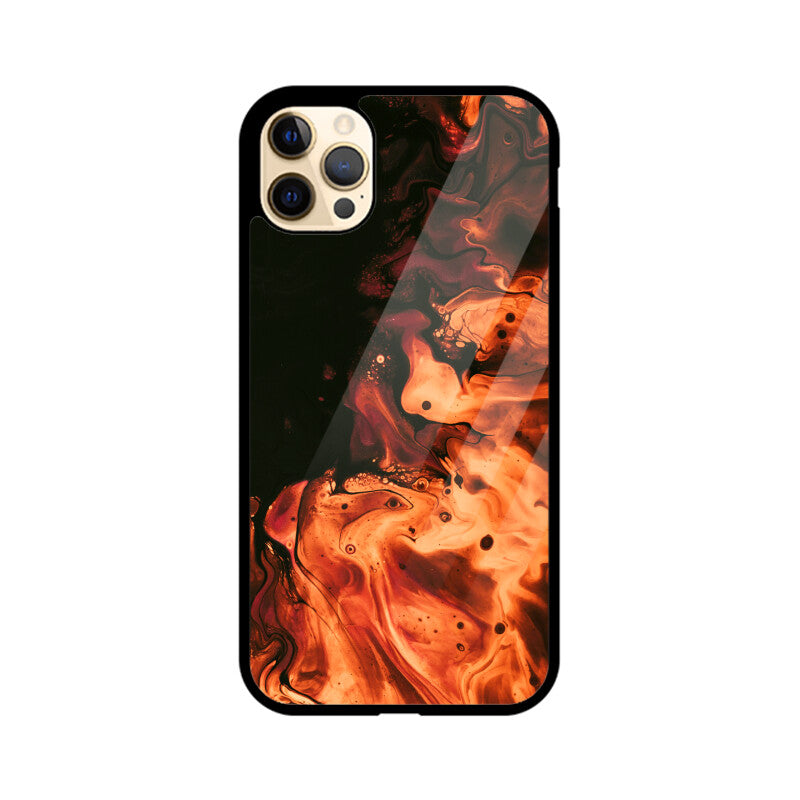 Strokes of Fire | Glass iPhone Case
