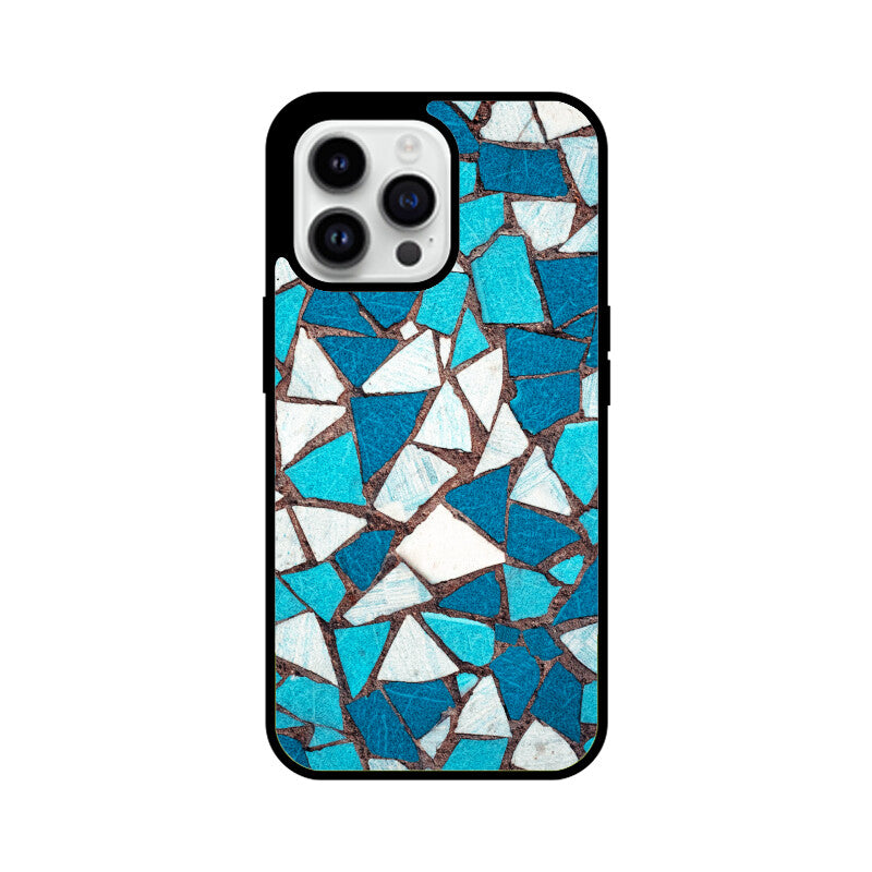 Aqua Mosaic | Glass iPhone Case