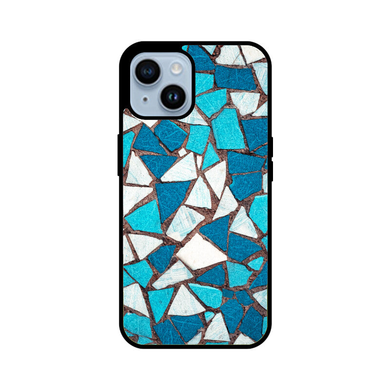 Aqua Mosaic | Glass iPhone Case