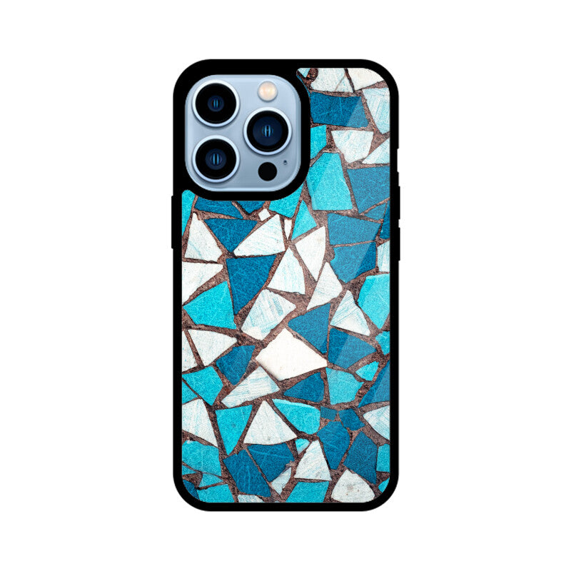 Aqua Mosaic | Glass iPhone Case