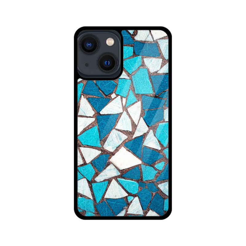Aqua Mosaic | Glass iPhone Case
