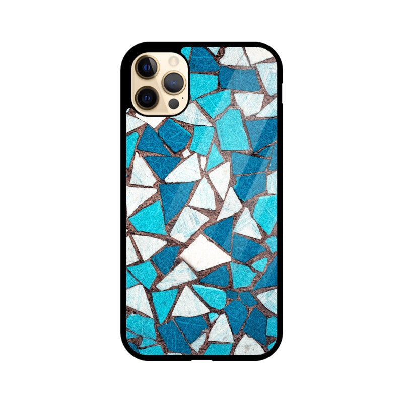Aqua Mosaic | Glass iPhone Case