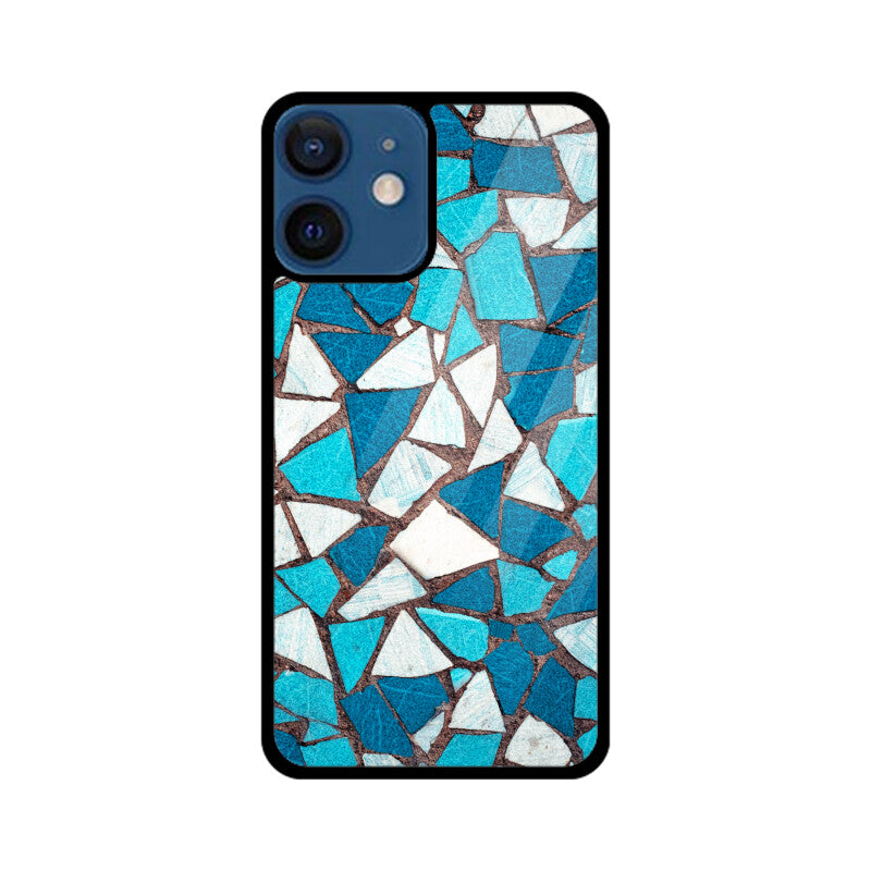 Aqua Mosaic | Glass iPhone Case