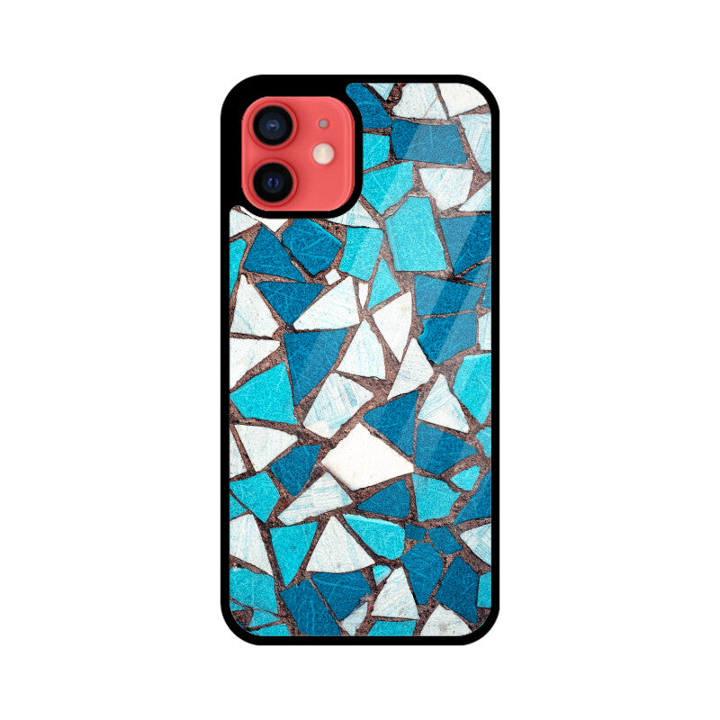 Aqua Mosaic | Glass iPhone Case
