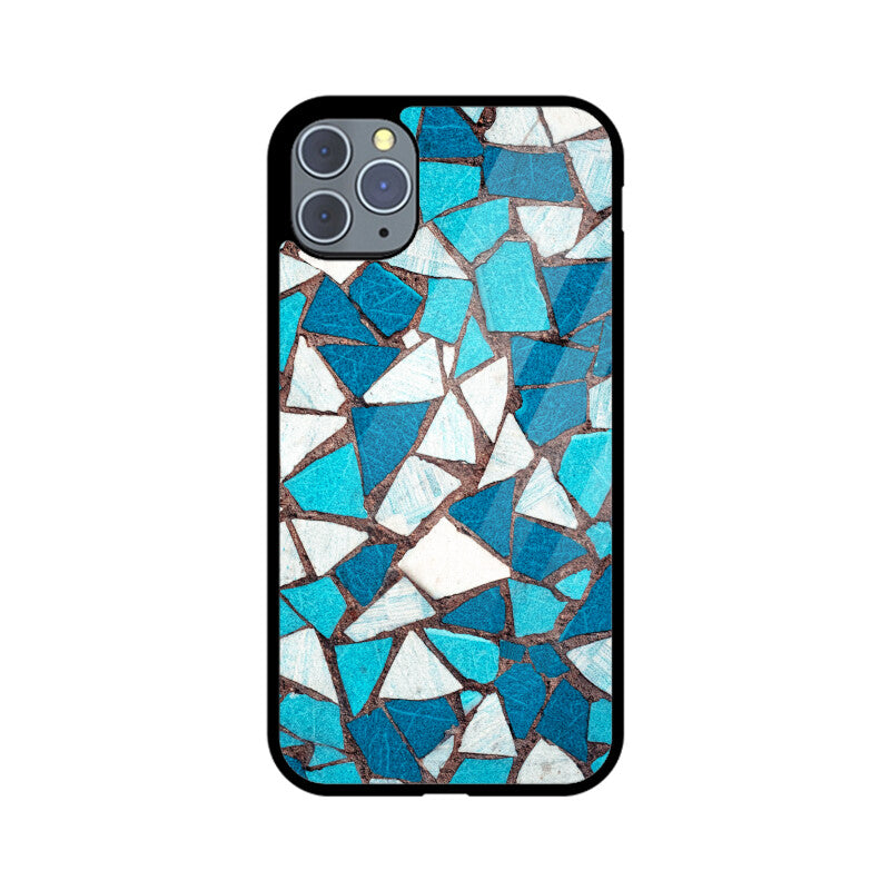 Aqua Mosaic | Glass iPhone Case