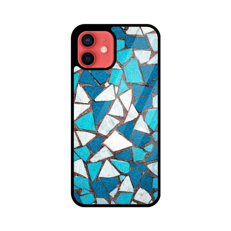 Aqua Mosaic | Glass iPhone Case