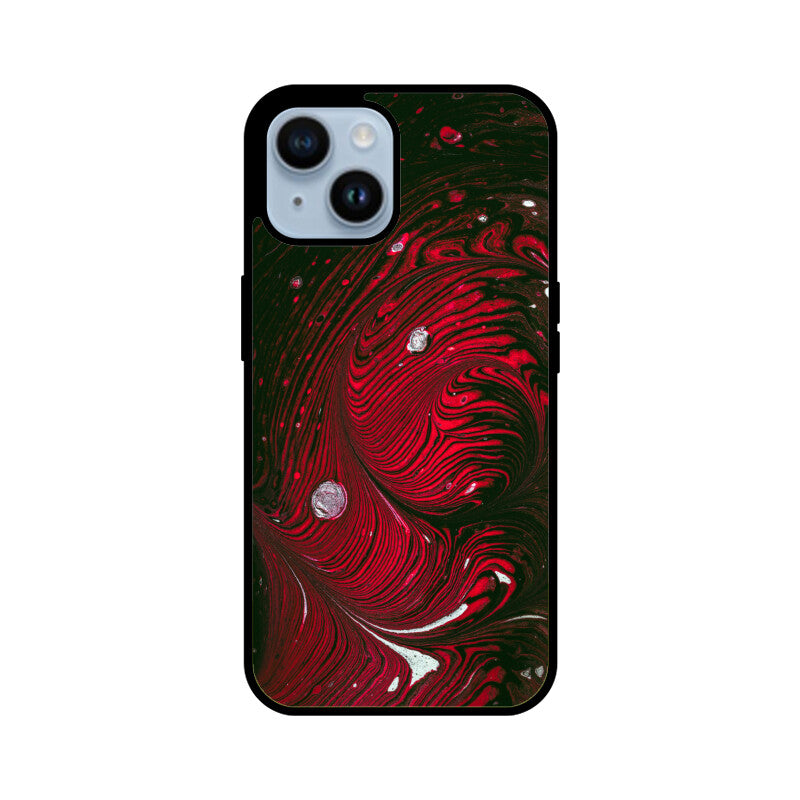 Crimson Swirl | Glass iPhone Case
