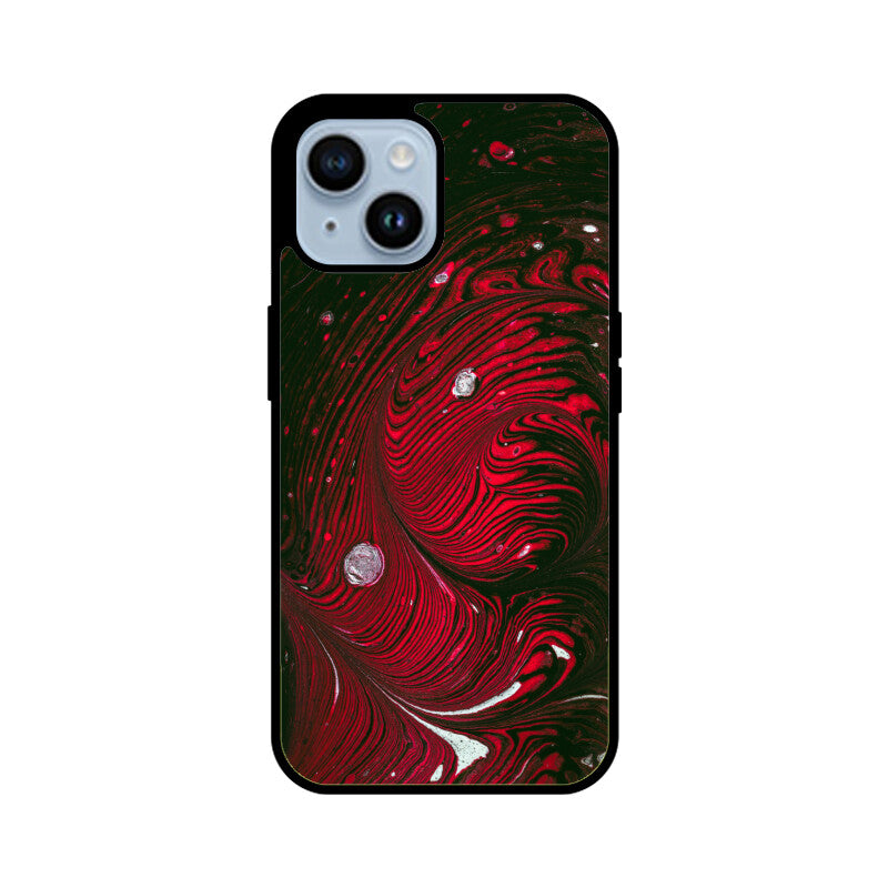 Crimson Swirl | Glass iPhone Case