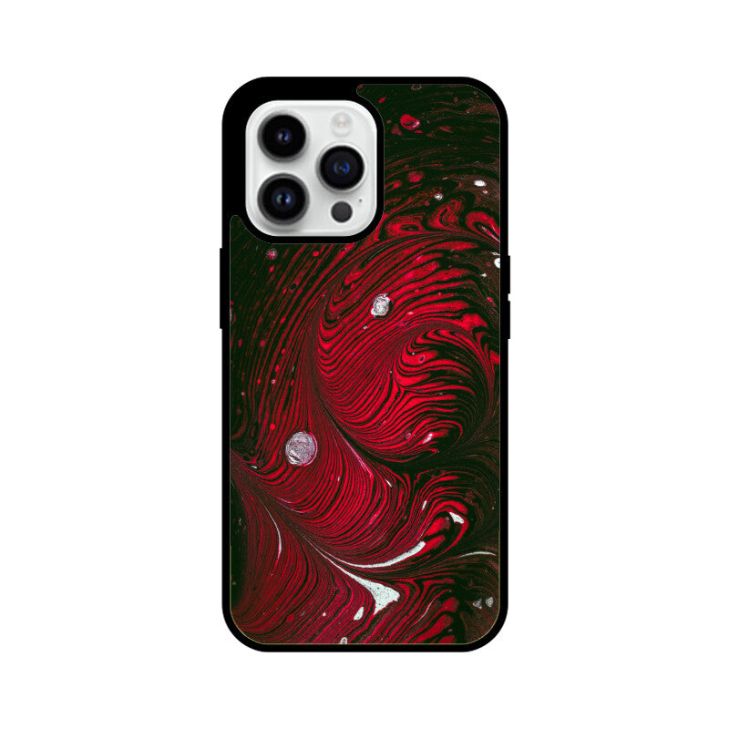 Crimson Swirl | Glass iPhone Case