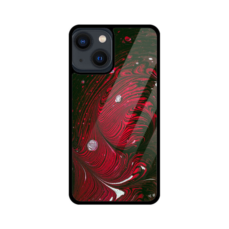 Crimson Swirl | Glass iPhone Case