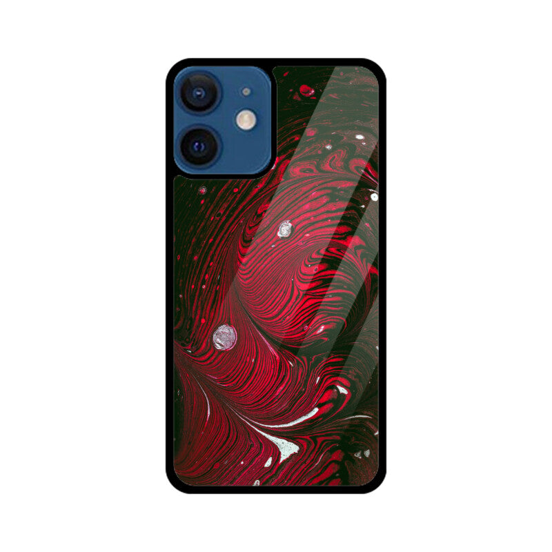 Crimson Swirl | Glass iPhone Case