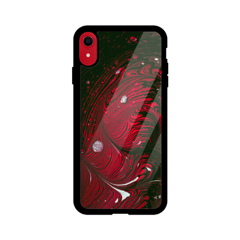 Crimson Swirl | Glass iPhone Case
