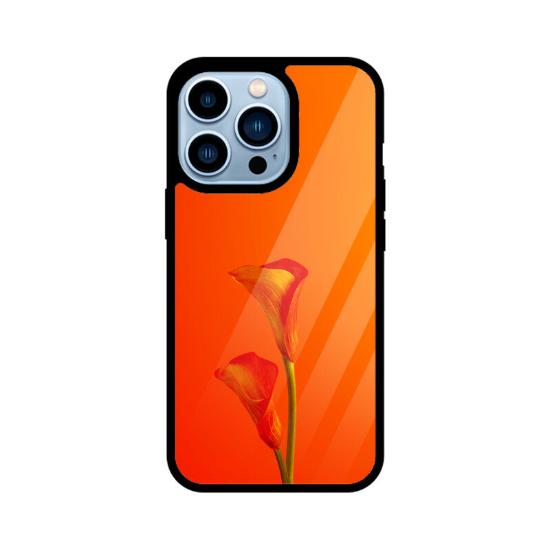 Fiery Flora | Glass iPhone Case