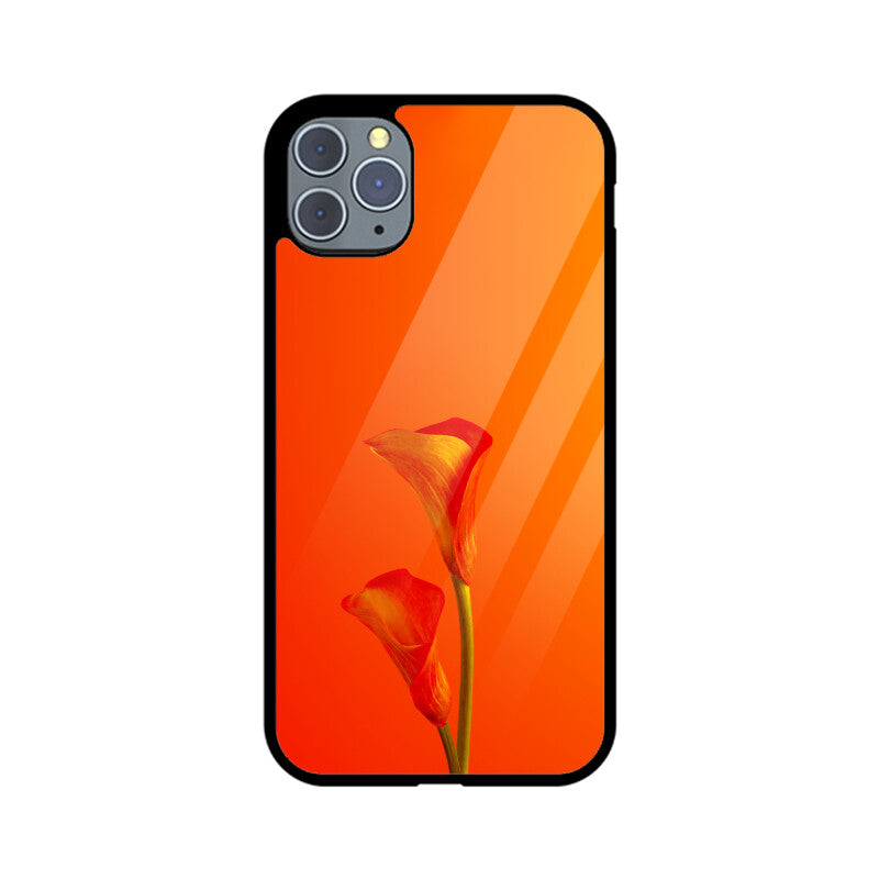 Fiery Flora | Glass iPhone Case