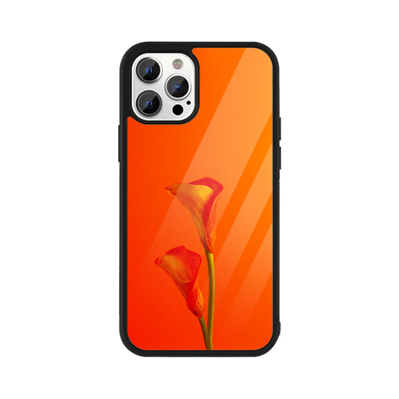 Fiery Flora | Glass iPhone Case