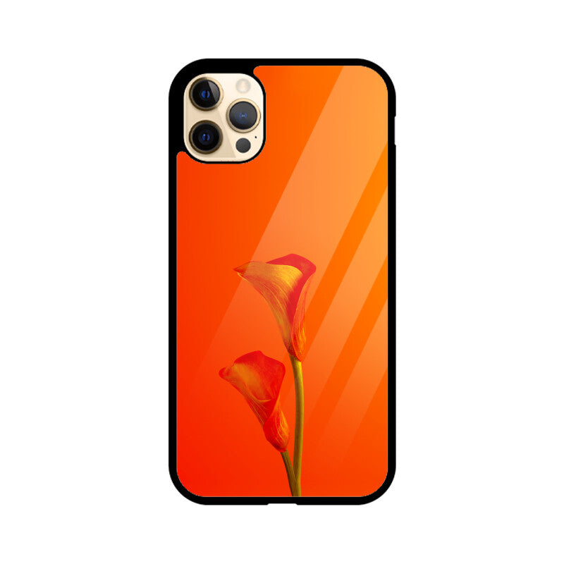 Fiery Flora | Glass iPhone Case
