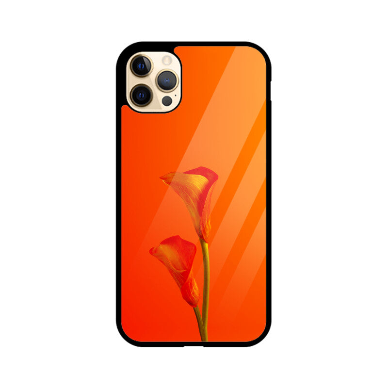 Fiery Flora | Glass iPhone Case
