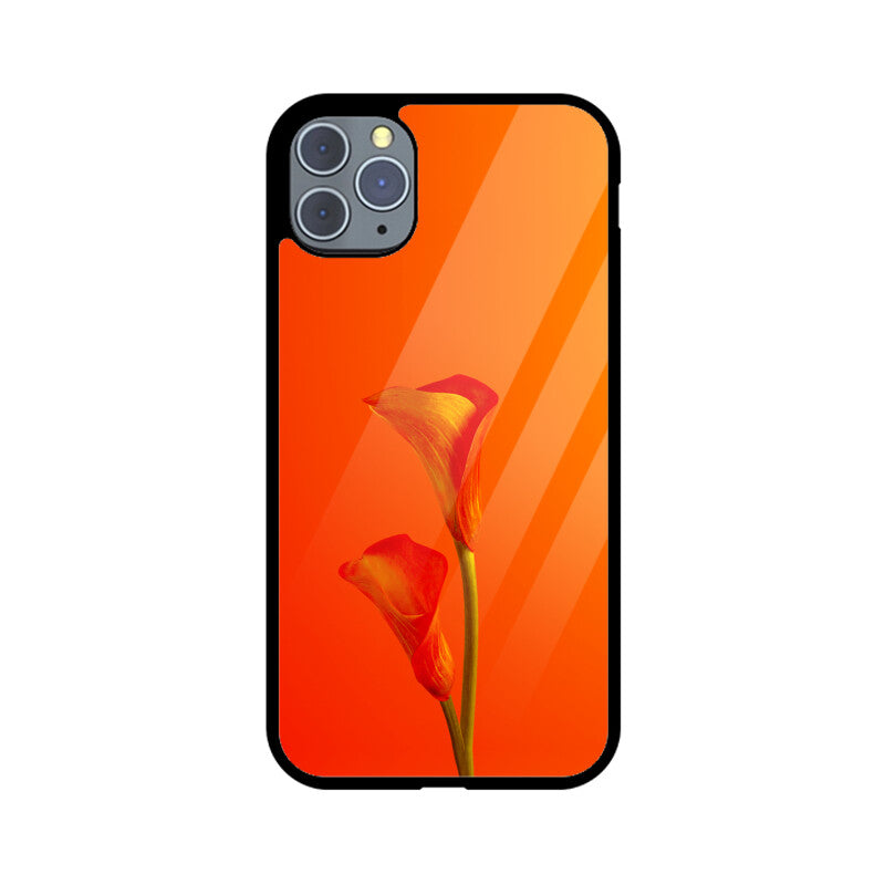 Fiery Flora | Glass iPhone Case