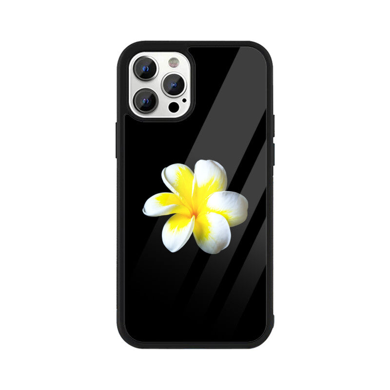 Frangipani Solitude | Glass iPhone Case