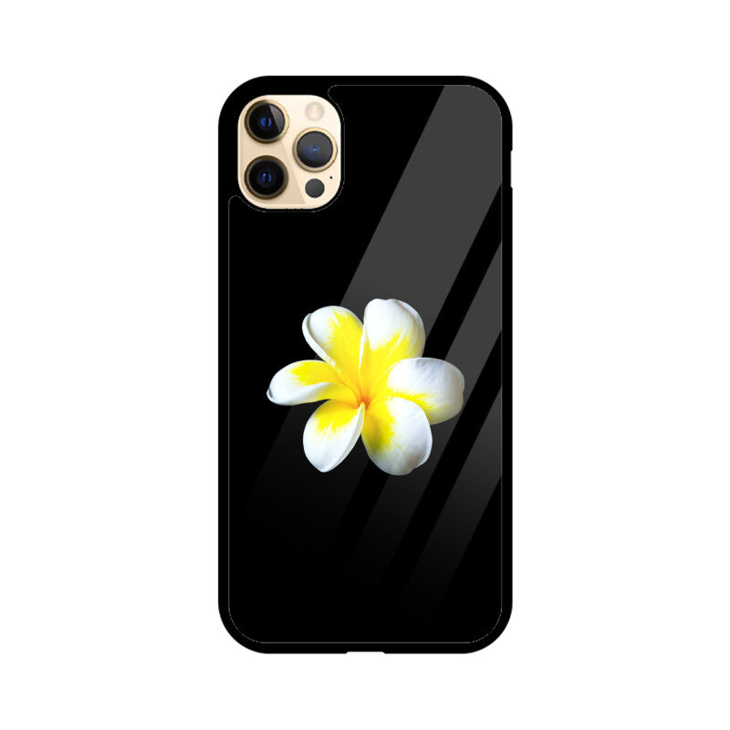Frangipani Solitude | Glass iPhone Case