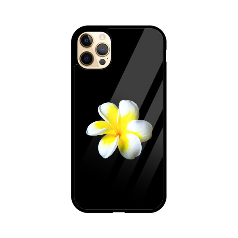 Frangipani Solitude | Glass iPhone Case