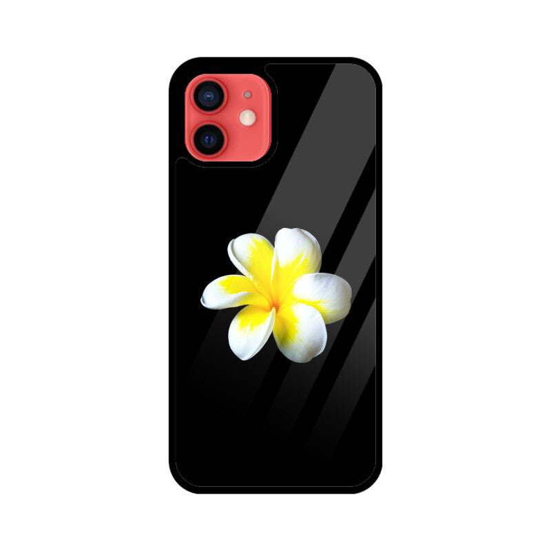 Frangipani Solitude | Glass iPhone Case