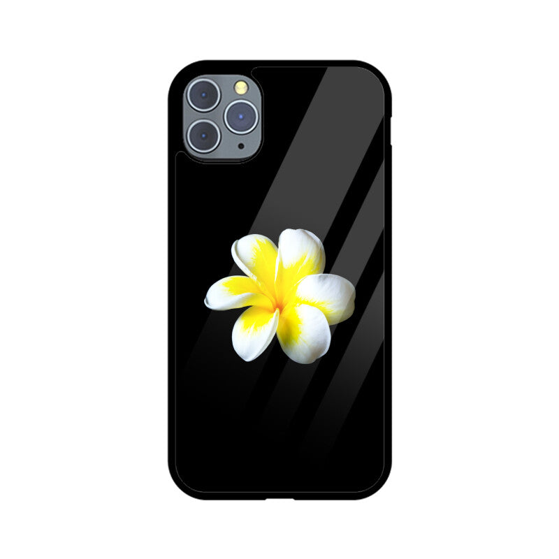 Frangipani Solitude | Glass iPhone Case