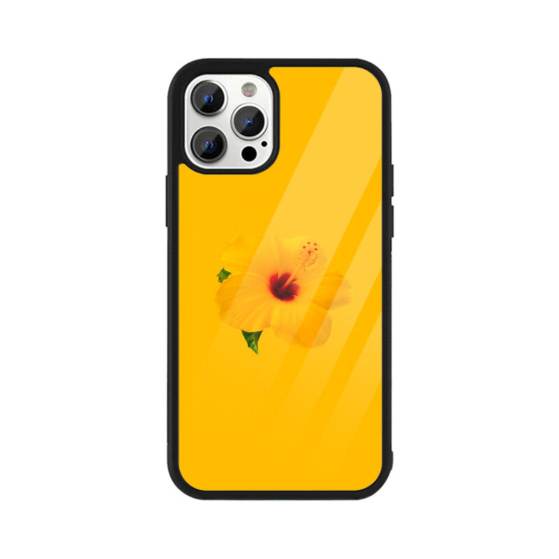 Hibiscus Radiance | Glass iPhone Case