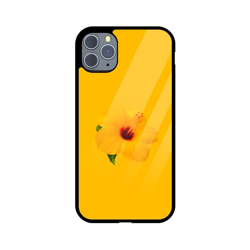 Hibiscus Radiance | Glass iPhone Case
